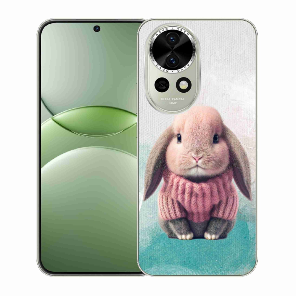 Gél borítás mmCase a Huawei Nova 13 5G számára - nyúl pulóverben