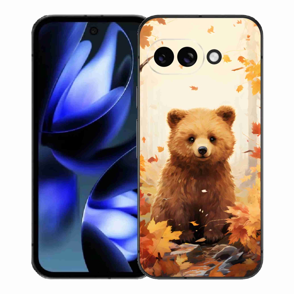 Gél borítás mmCase a Google Pixel 9a számára - medve az erdőben
