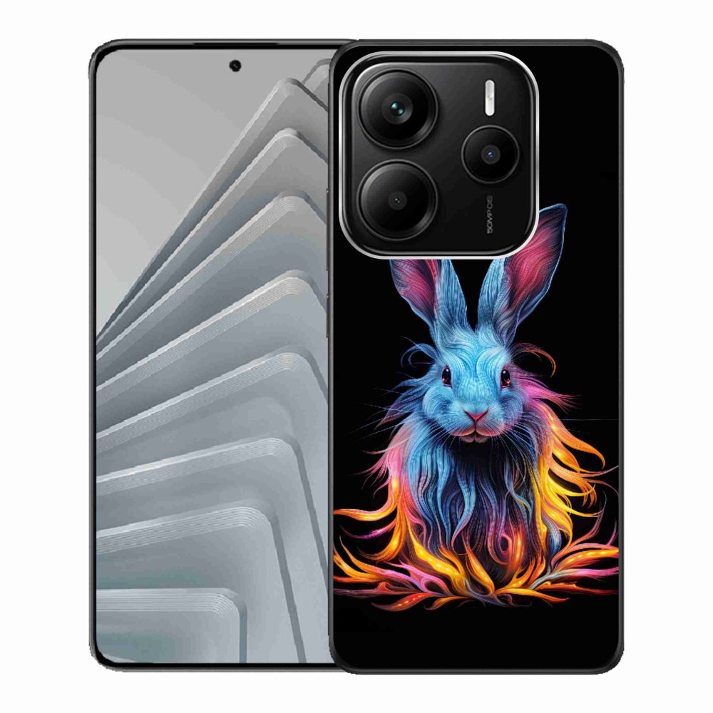 Gél borítás mmCase a Xiaomi Redmi Note 14 5G számára - absztrakt nyúl