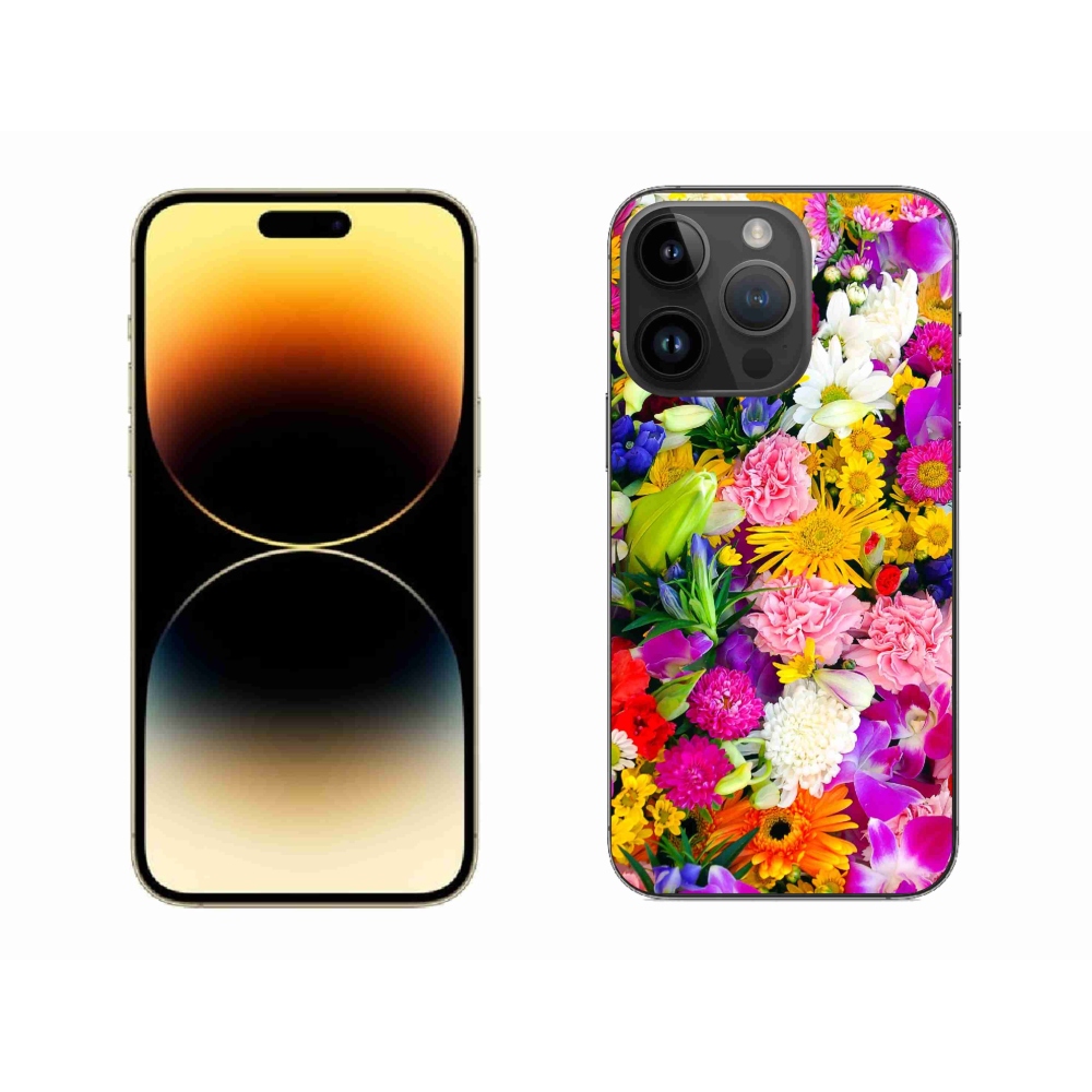 Zselés borítás mmCase iPhone 14 Pro Max készülékhez - virág 12