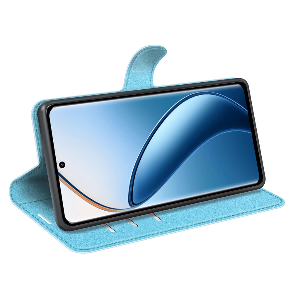 Litchi könyvtáska a Realme 12+ 5G készülékhez - kék