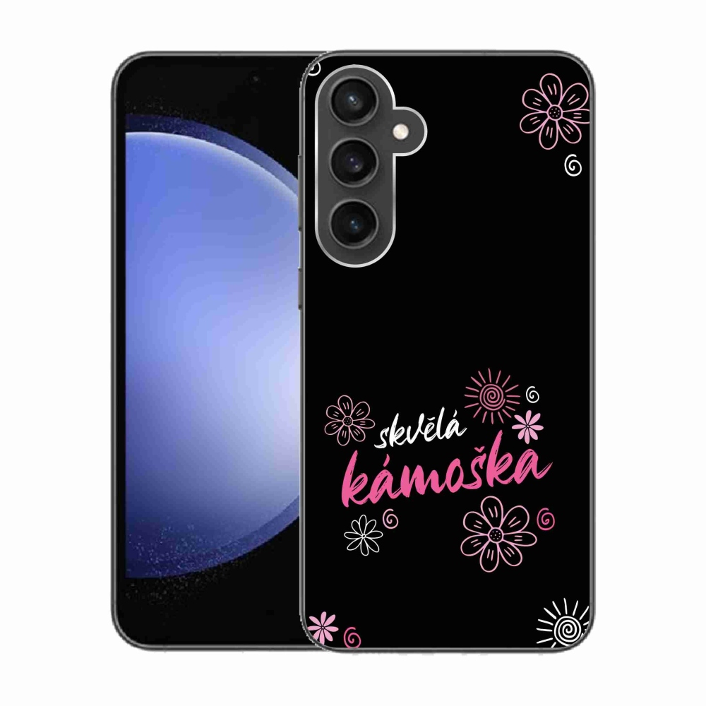 Gél borítás mmCase Samsung Galaxy S23 FE - nagyszerű haver fekete háttérrel