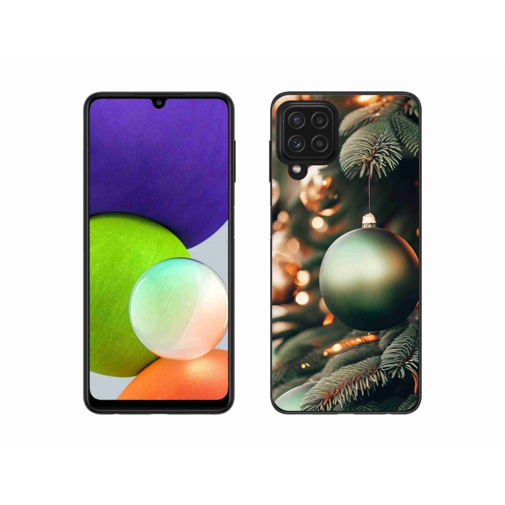 Gél borítás mmCase Samsung Galaxy A22 4G - karácsonyi dekoráció 1