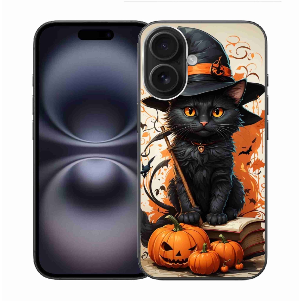 Zselés borítás mmCase iPhone 16 készülékhez - cat wizard