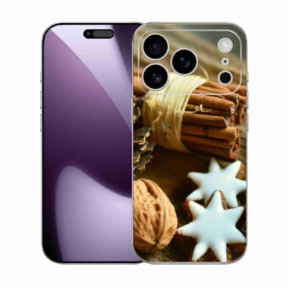 Gél borítás mmCase iPhone 17 Pro készülékhez - fahéj és mézeskalács