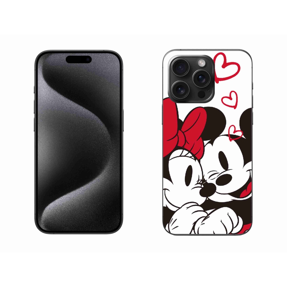 Zselés borítás mmCase iPhone 15 Pro Max készülékhez - minnie és mickey
