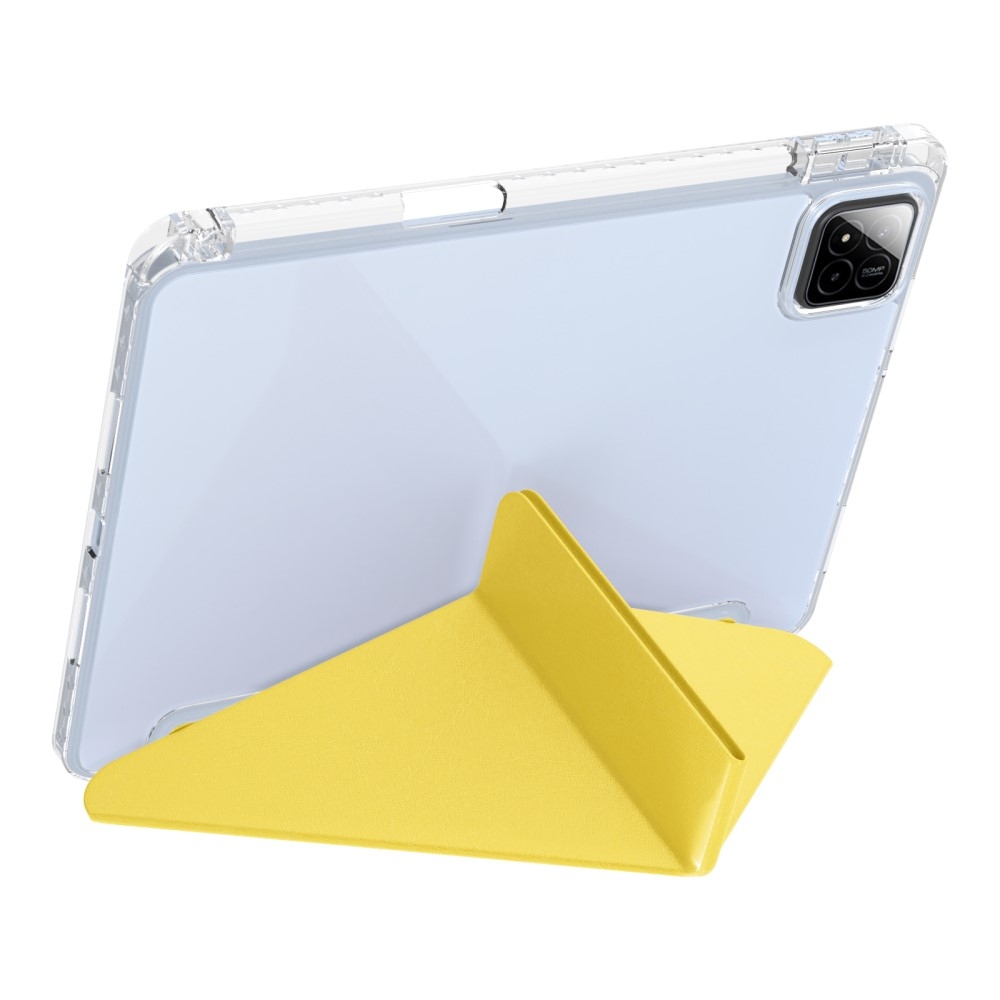 Origami intelligens pozicionáló tok Xiaomi Pad 7/7 Pro táblagéphez - sárga