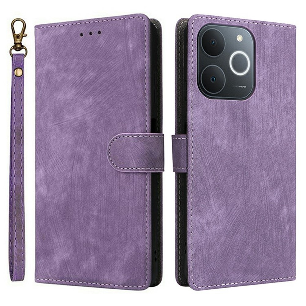 RFID könyvtáska a Realme Note 70T készülékhez - lila