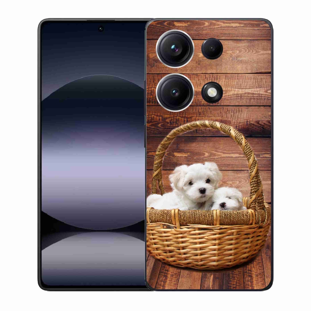 Gél borítás mmCase a Xiaomi Redmi Note 14S-hez - kölyökkutyák