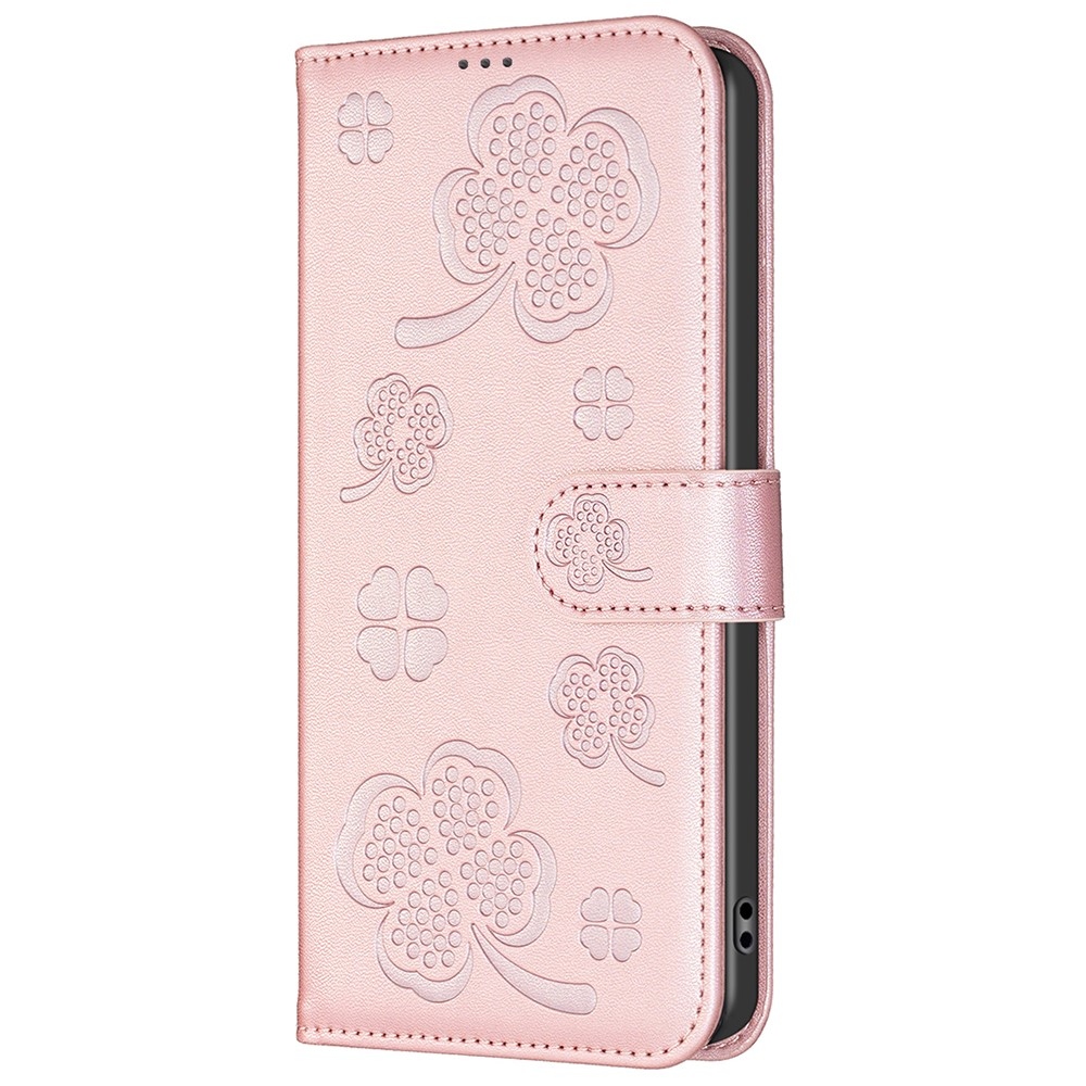Clover könyv tok Xiaomi Redmi 13 4G/Poco M6 4G - rózsaarany