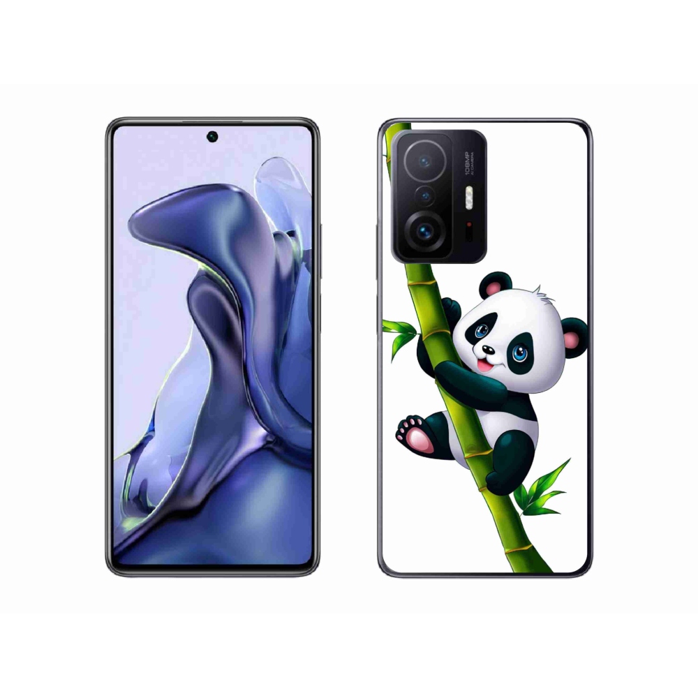 Gél borítás mmCase a Xiaomi 11T Pro számára - panda a bambuszon