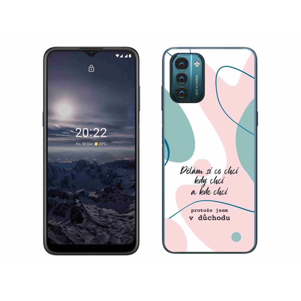 Gél borító mmCase a Nokia G11/G21 készülékhez - vicces szöveg 10 fehér háttér