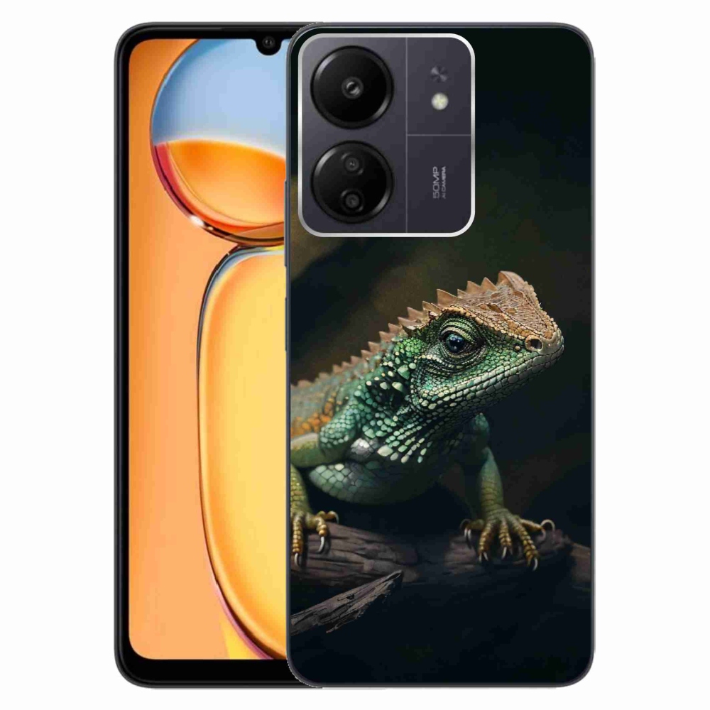 Gél borítás mmCase a Xiaomi Poco C65/Redmi 13C-hez - gyík