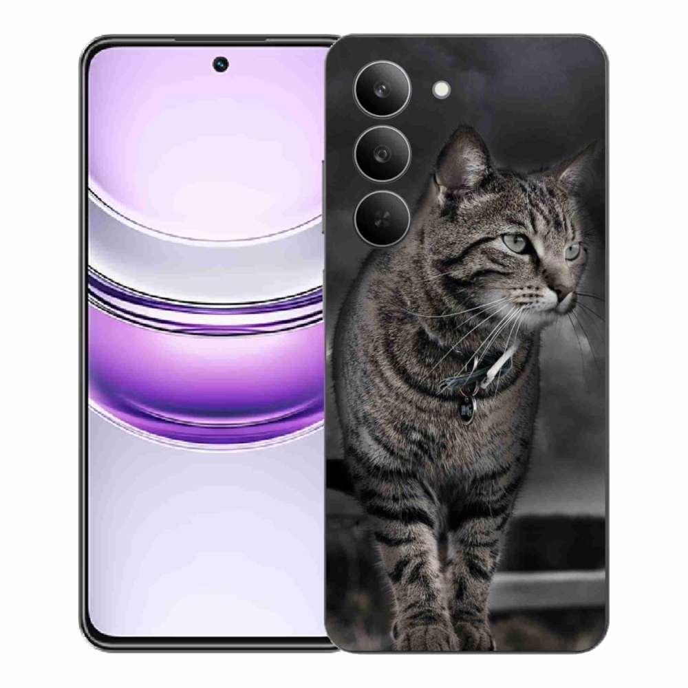 Zselés borítás mmCase a Realme 14x 5G készülékhez - macska