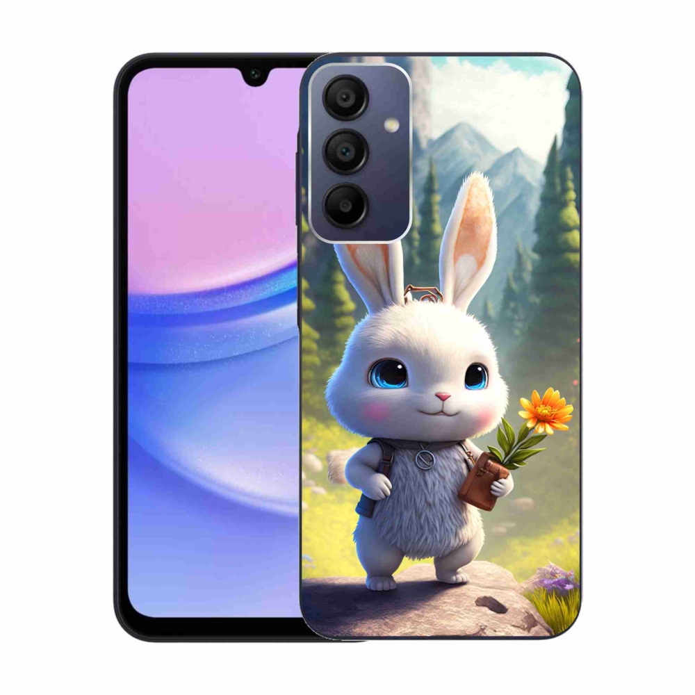 Gél védőhuzat mmCase Samsung Galaxy A15 4G/5G készülékhez - aranyos nyuszi