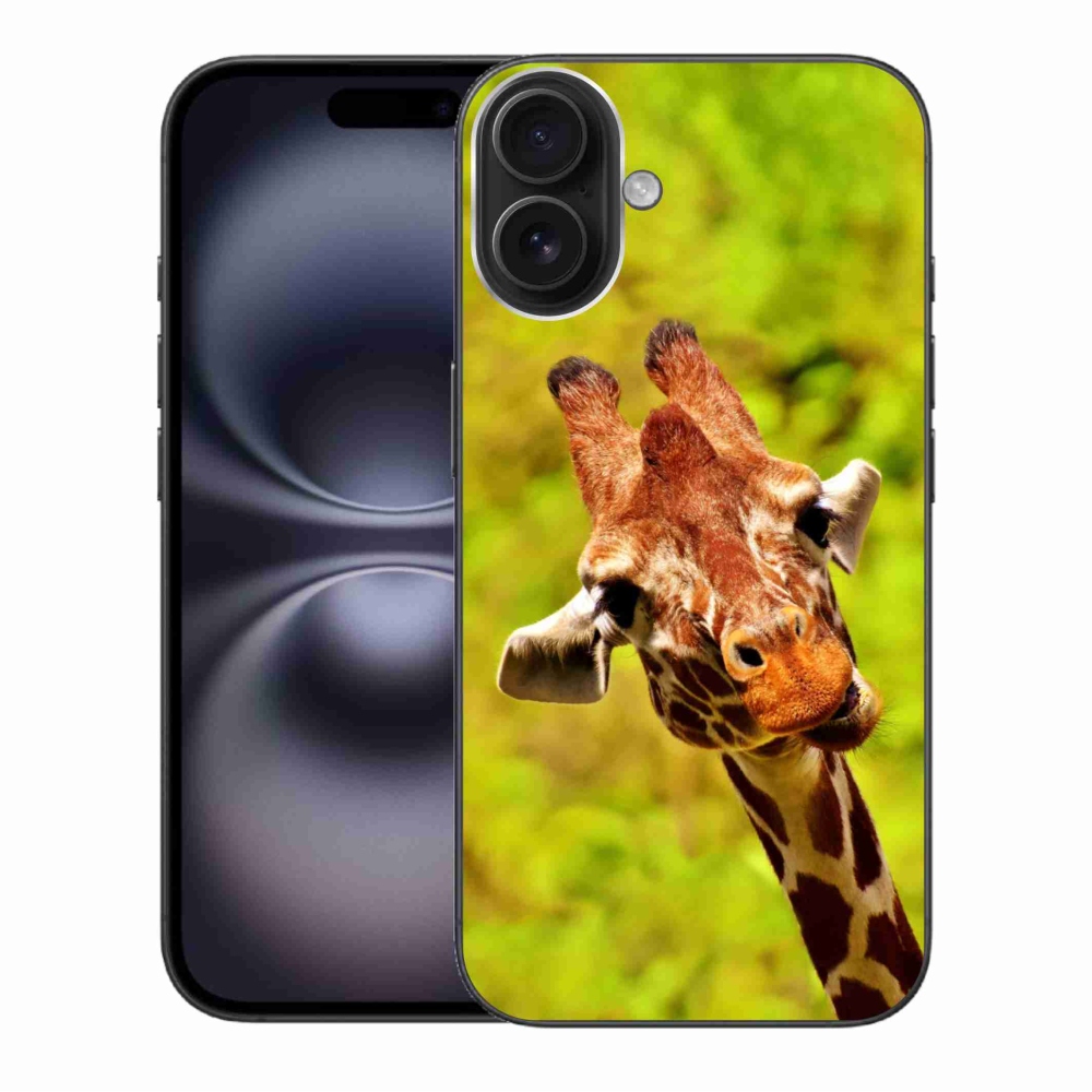 Zselés borítás mmCase iPhone 16 Plus készülékhez - zsiráf
