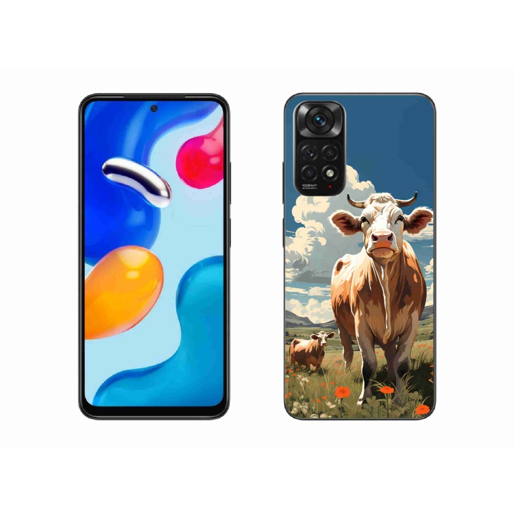 Gél borítás mmCase a Xiaomi Redmi Note 11 4G-hez - tehenek a réten