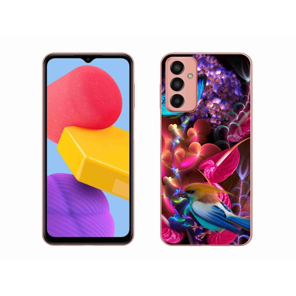 Gél borító mmCase Samsung Galaxy M13 készülékhez - színes virágok