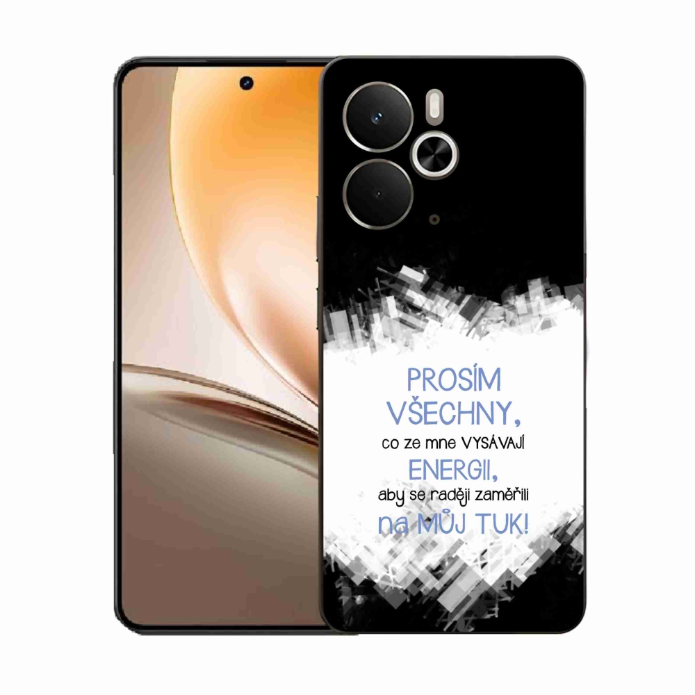 Gél borító mmCase a Realme 14 5G/14T 5G készülékhez - vicces szöveg 1 kék
