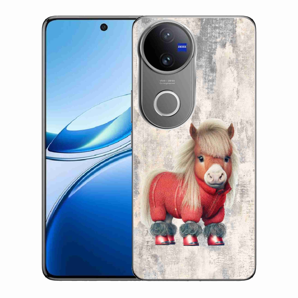 Gél borítás mmCase a Vivo V50 5G készülékhez - póni pulóverben