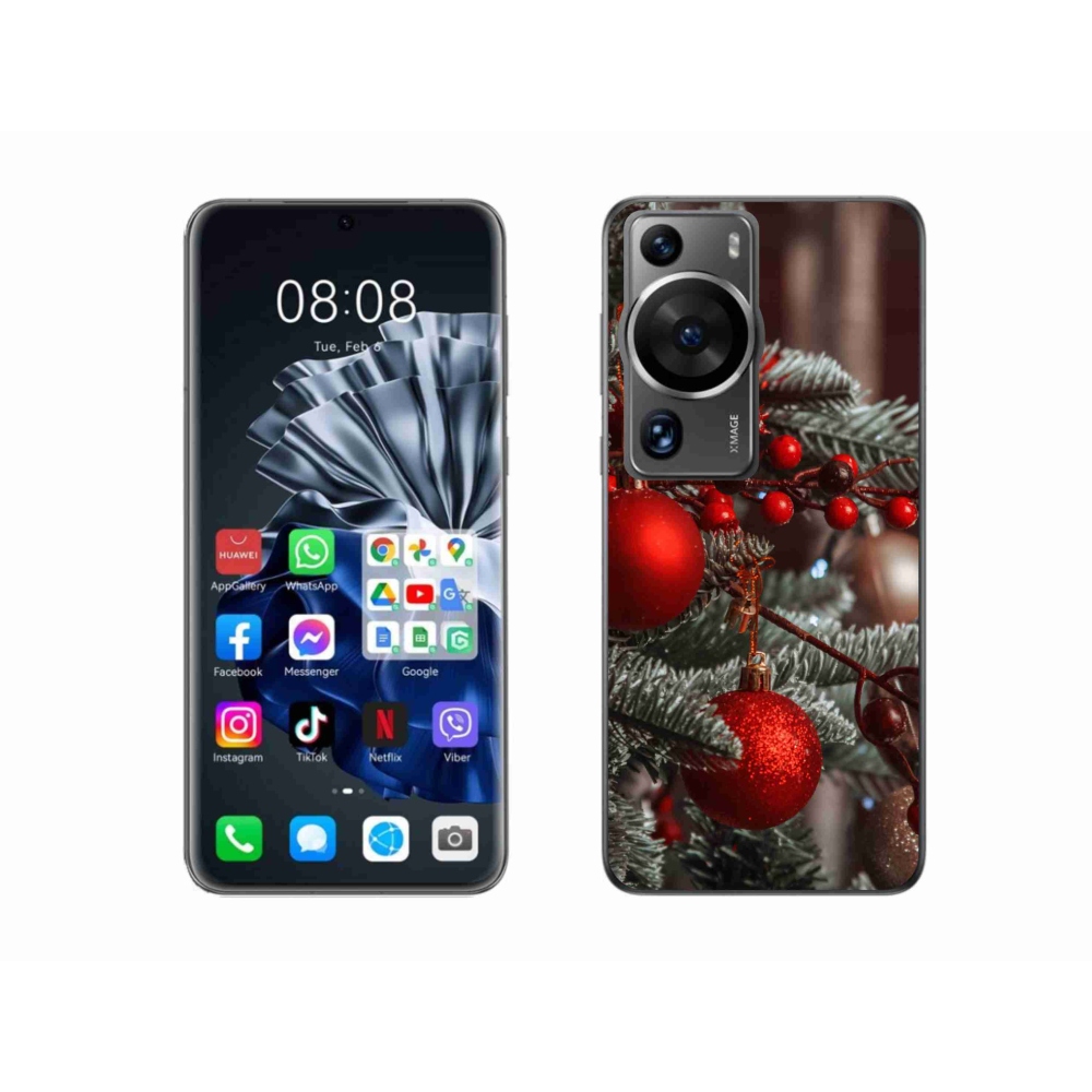 Gél borítás mmCase a Huawei P60 Pro számára - karácsonyi dekorációk 2