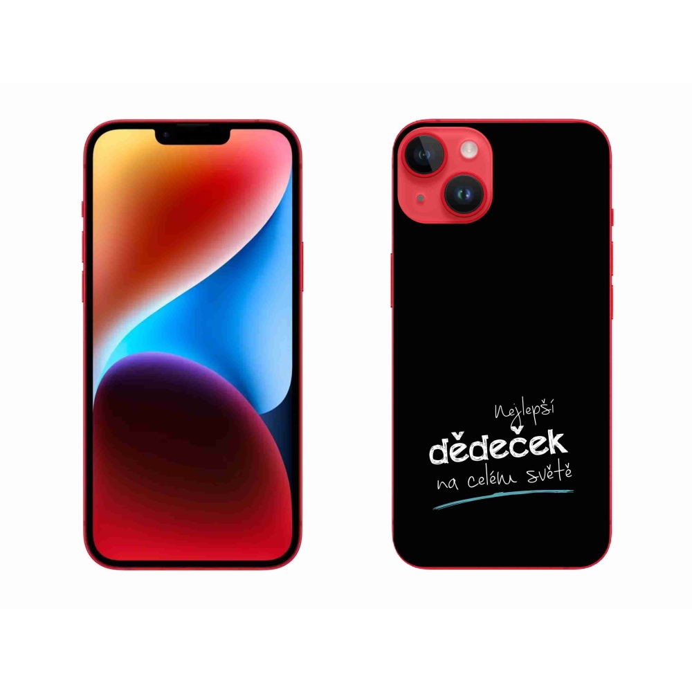 Gél borítás mmCase iPhone 14 Plus készülékhez - Legjobb nagypapa 3 fekete háttér