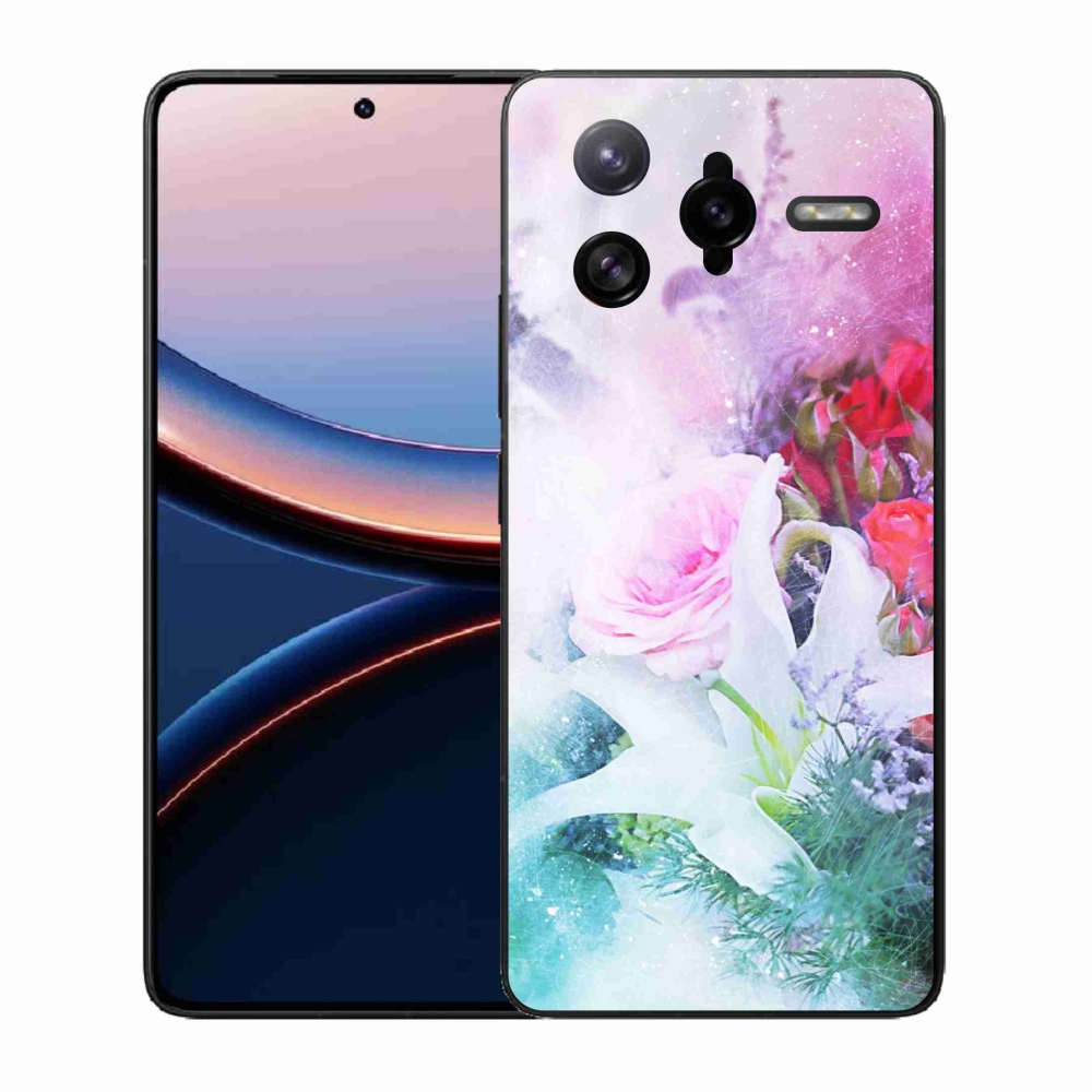 Gél borító mmCase a Xiaomi Poco F7 Ultra számára - virágok 4