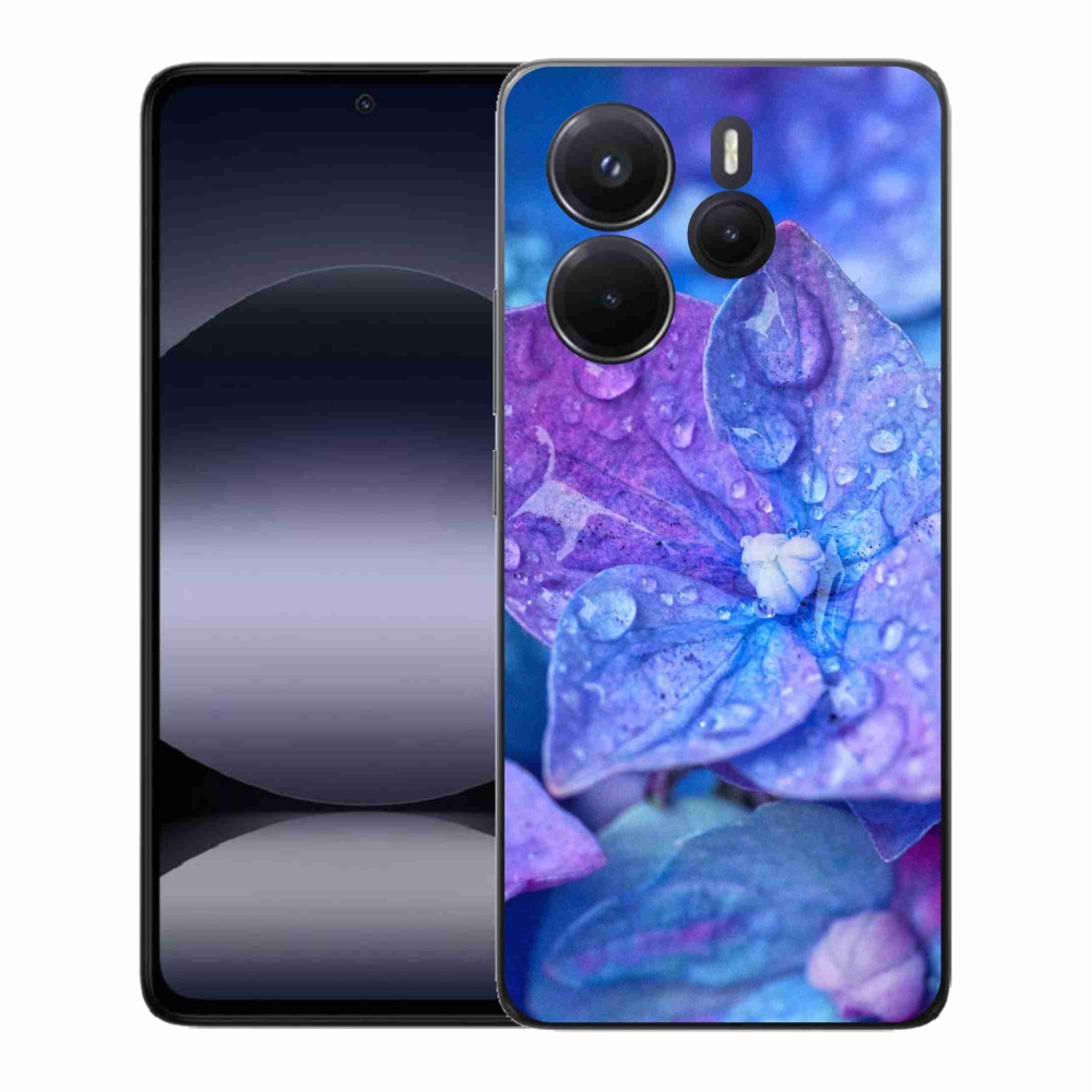 Gél borítás mmCase a Xiaomi Redmi Note 14-hez - lila virág