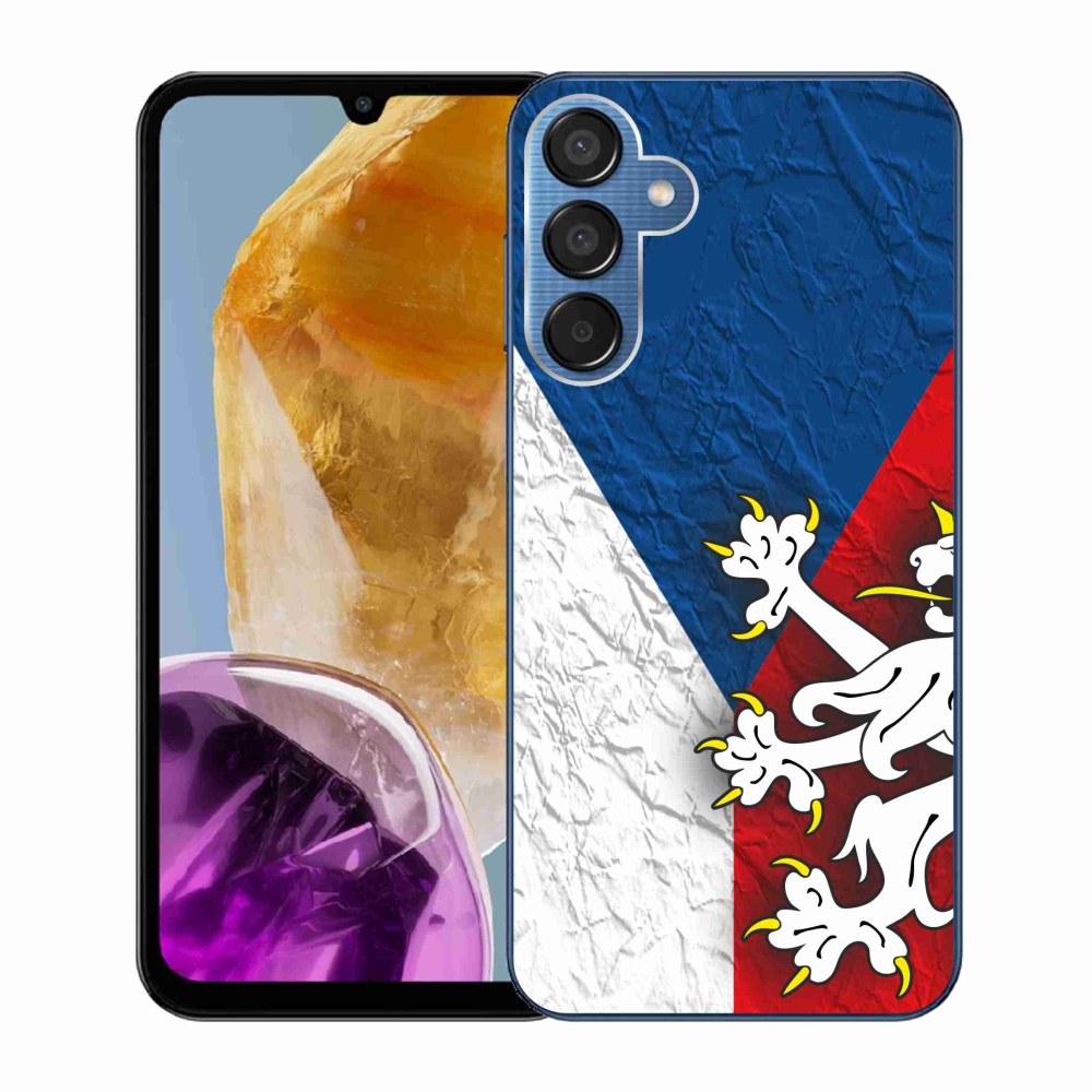 Gél védőhuzat mmCase Samsung Galaxy M15 5G - cseh zászló 1