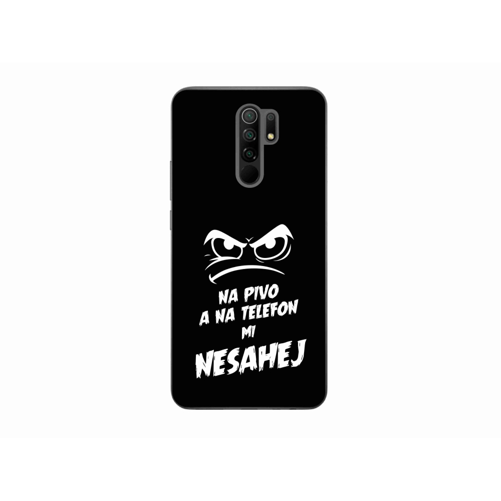 Gél borítás mmCase a Xiaomi Redmi 9 - sör motívum 2 fekete háttérrel