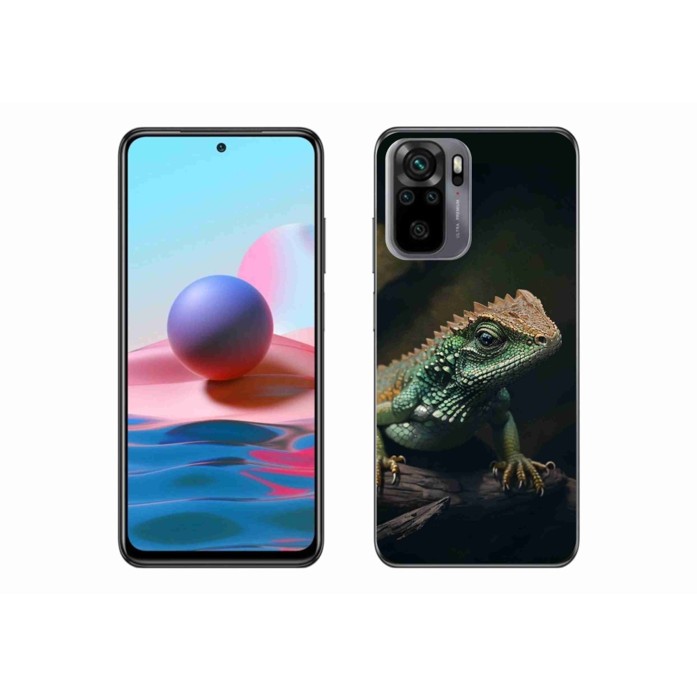 Gél borító mmCase a Xiaomi Redmi Note 10S-hez - gyík