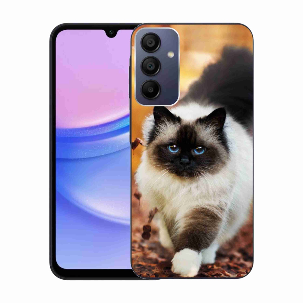 Gél tok mmCase a Samsung Galaxy A15 4G/5G készülékhez - macska