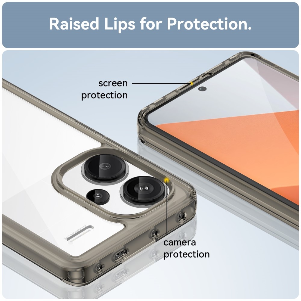 Gél tok kemény hátlappal Xiaomi Redmi Note 13 Pro+ 5G - szürke