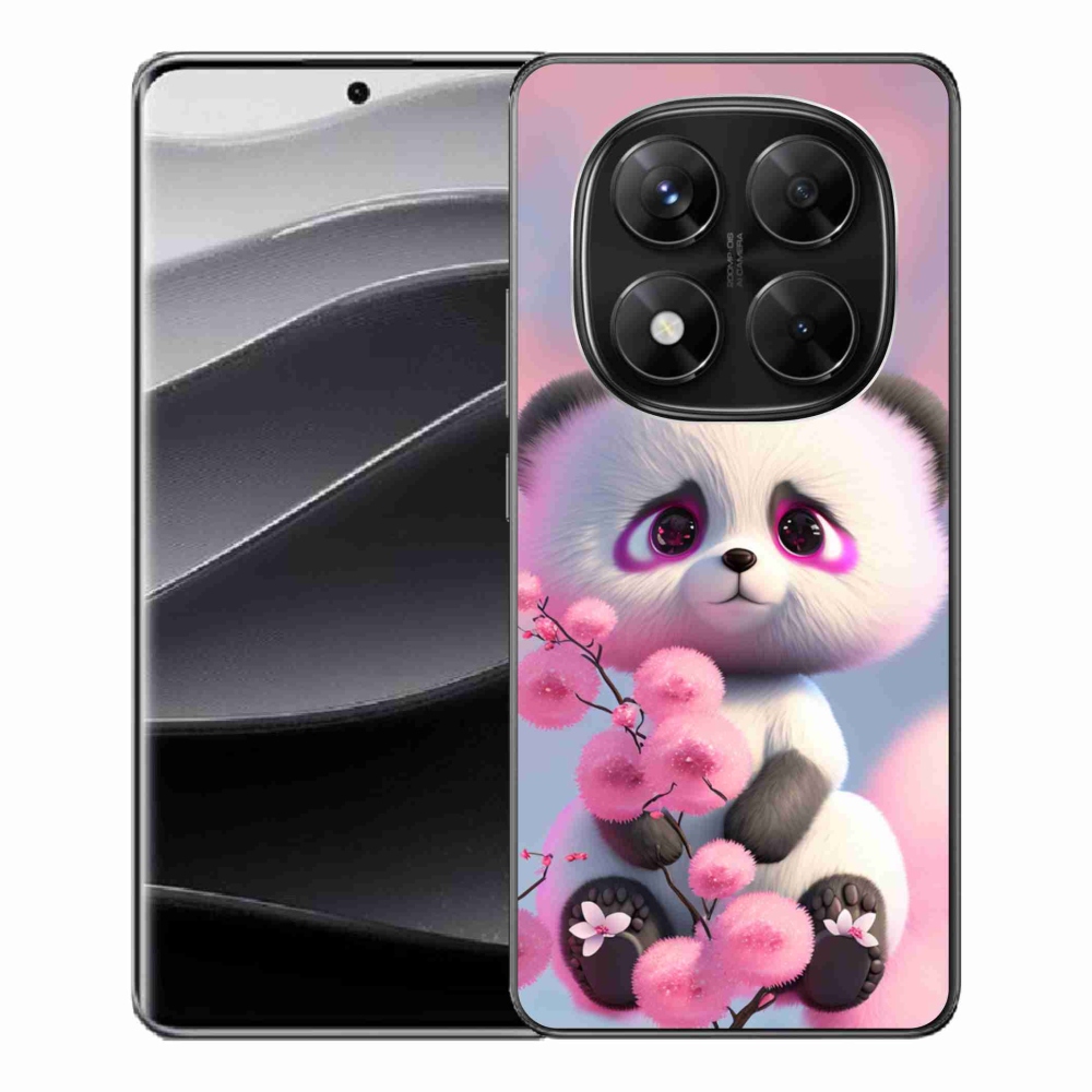 Gél borítás mmCase a Xiaomi Redmi Note 14 Pro 5G/Poco X7 5G számára - aranyos panda 1
