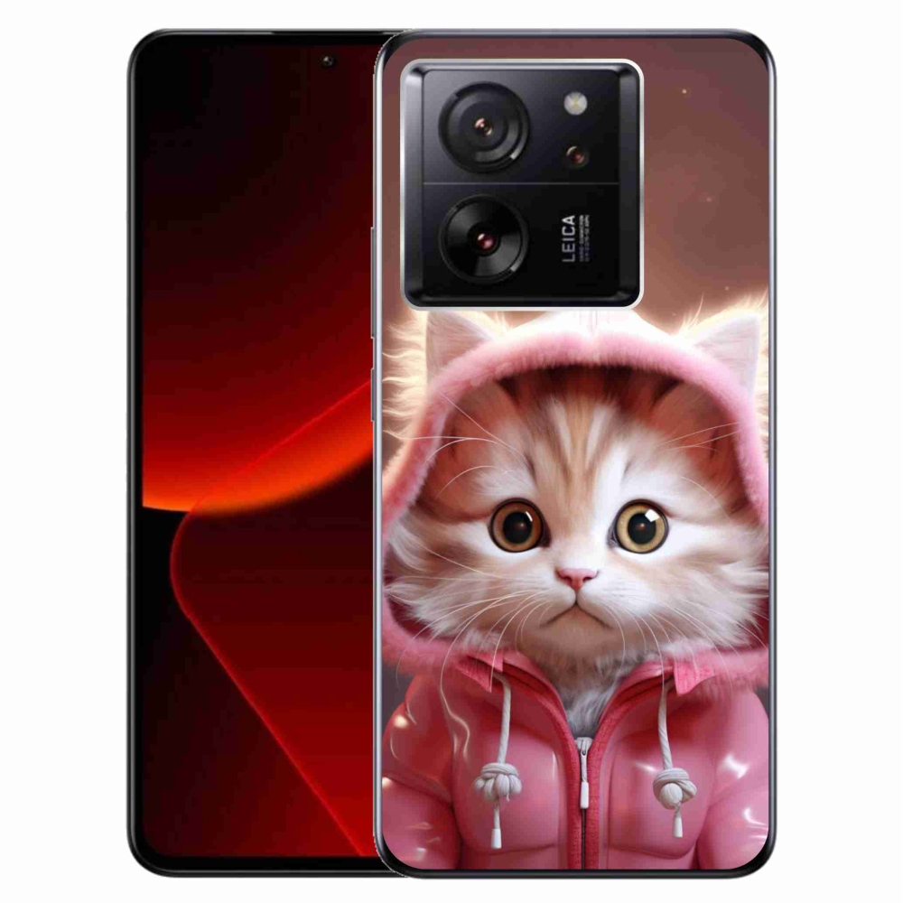 Gél borítás mmCase a Xiaomi 13T/13T Pro számára - aranyos cica 3