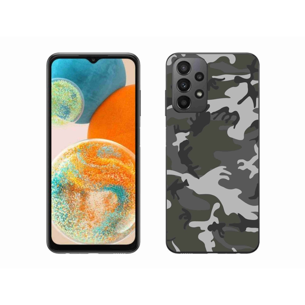 Zselés borítás mmCase Samsung Galaxy A23 4G/5G készülékhez - terepszínű minta