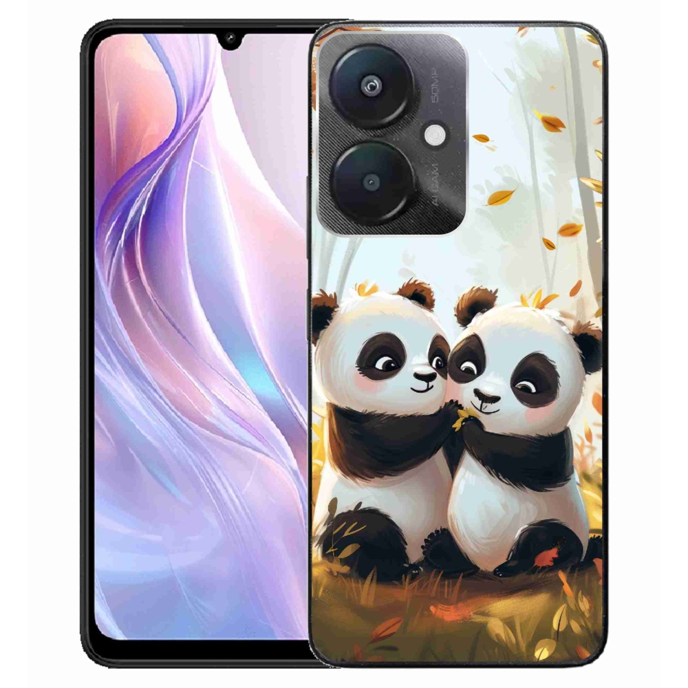 Gél borító mmCase a Xiaomi Redmi 13C 5G számára - pandák