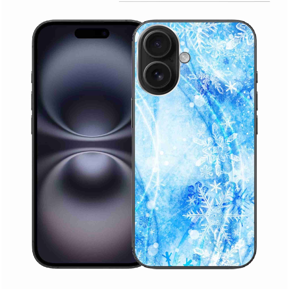 Gél borítás mmCase iPhone 16 készülékhez - hópelyhek