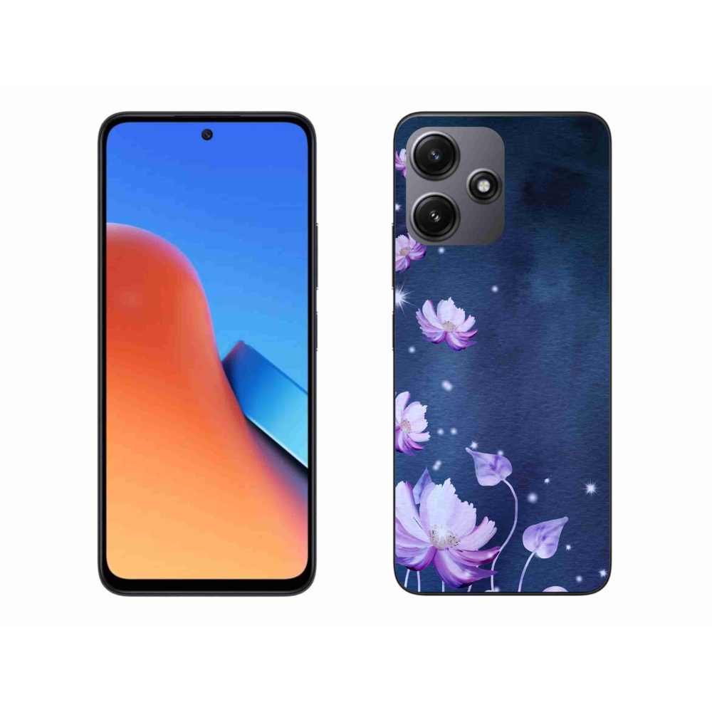 Gél tok mmCase a Xiaomi Redmi 12 5G számára - hulló virágok