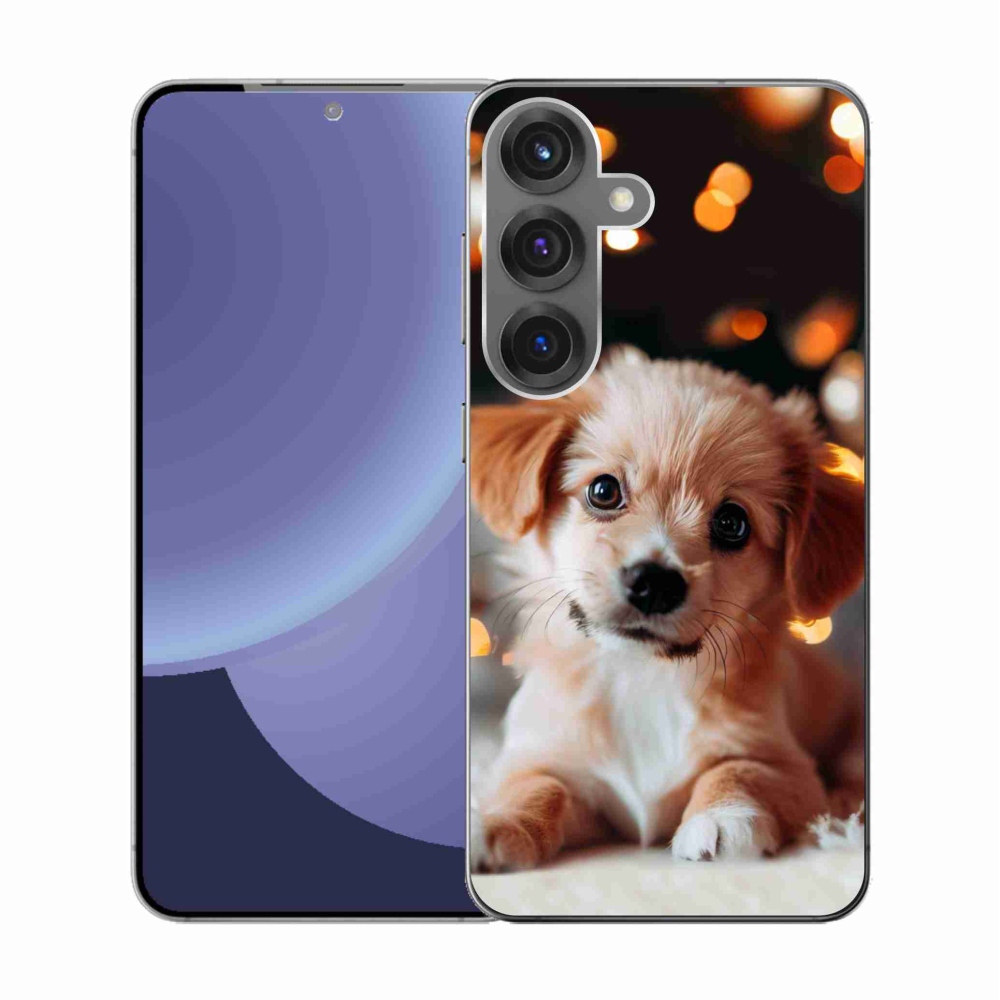 Gél borítás mmCase Samsung Galaxy S25 - kölyökkutyakölyökhöz