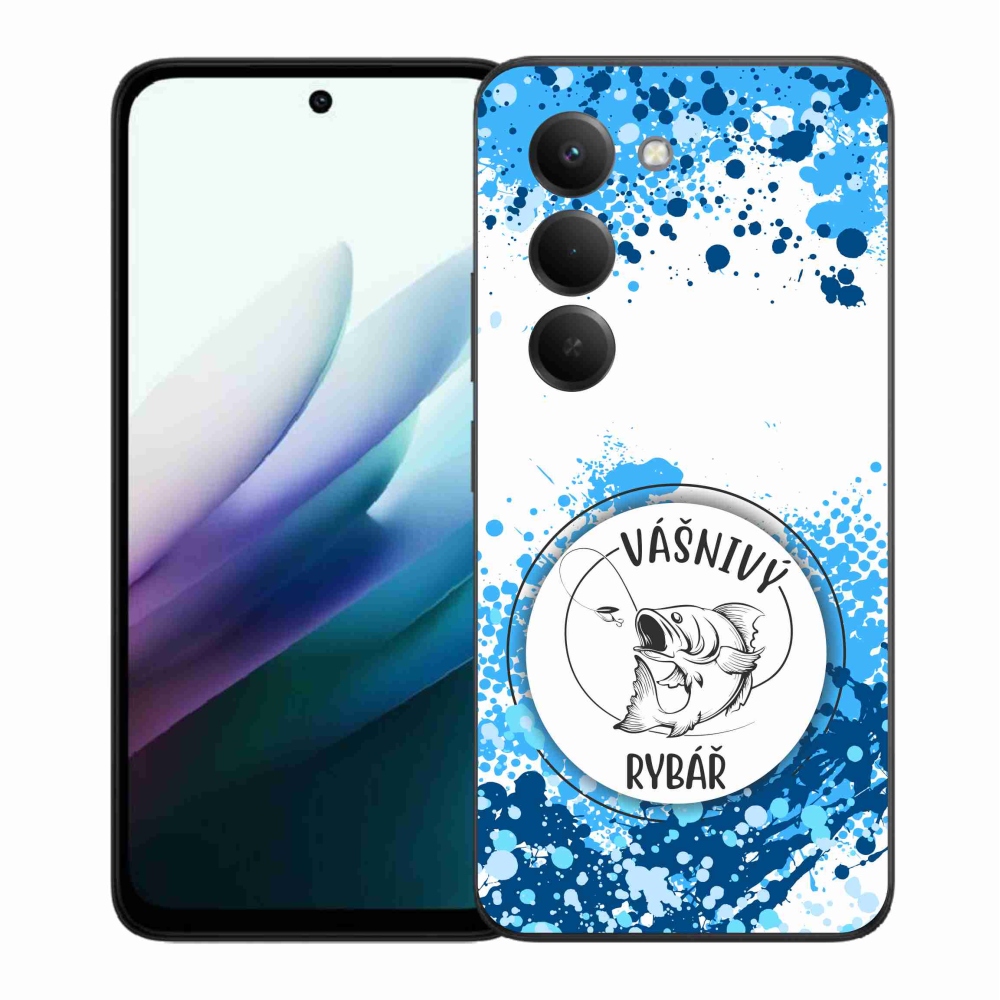 Gél borító mmCase a Xiaomi Redmi 15 4G/5G (171mm) - szenvedélyes halász fehér háttérrel