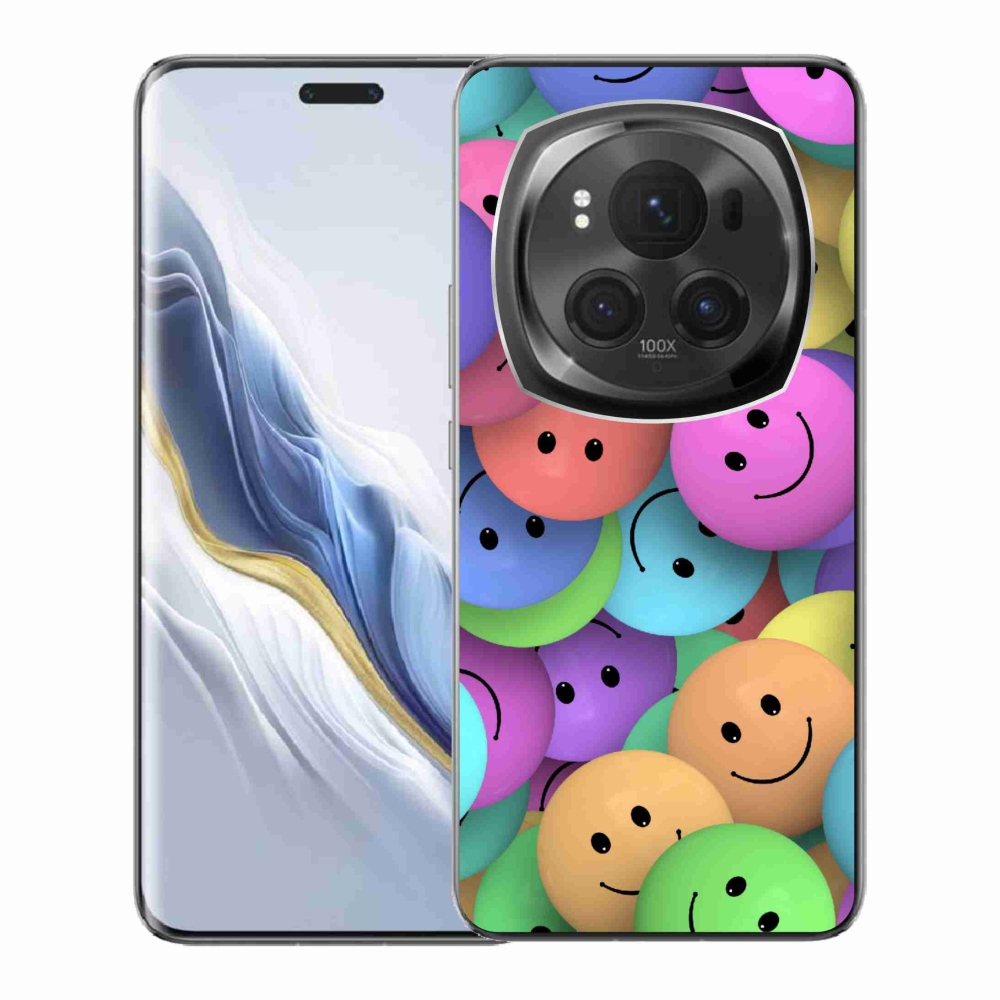 Zselés borítás mmCase a Honor Magic 6 Pro 5G készülékhez - színes smiley-k