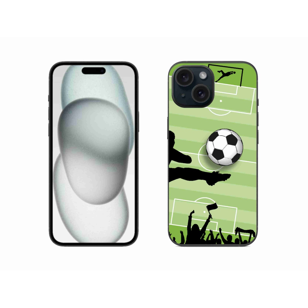 Zselés borítás mmCase iPhone 15-hez - futball 3