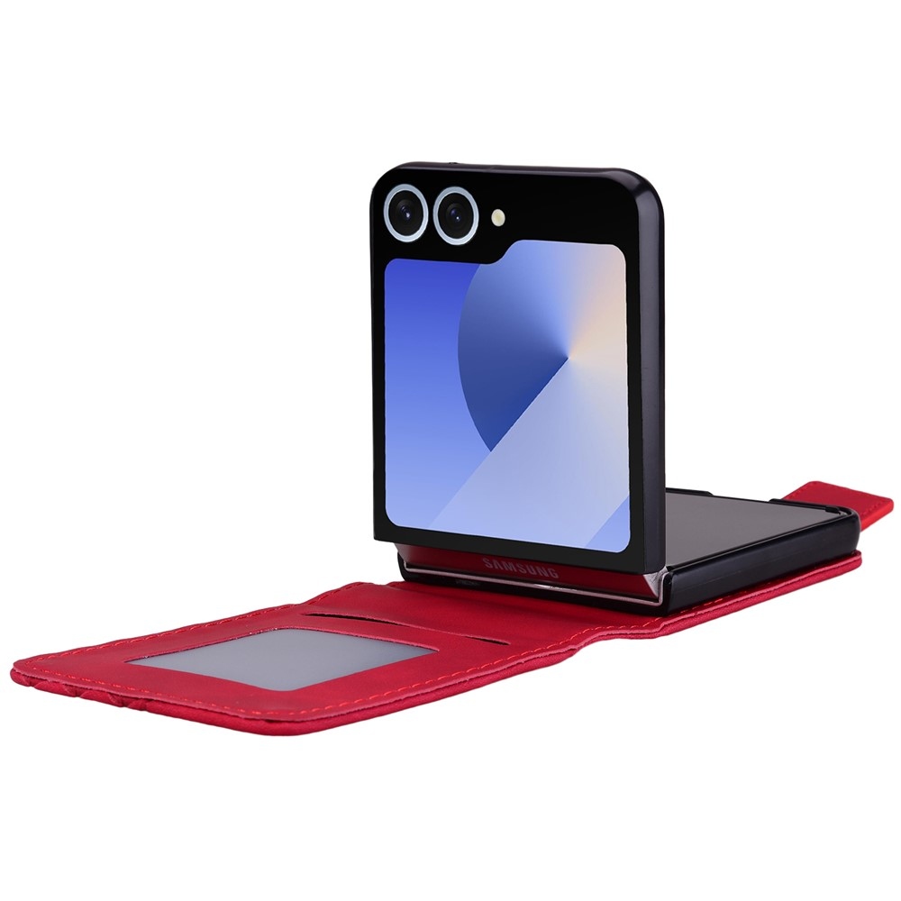 Gridy könyv tok Samsung Galaxy Z Flip7 5G - bordó színű