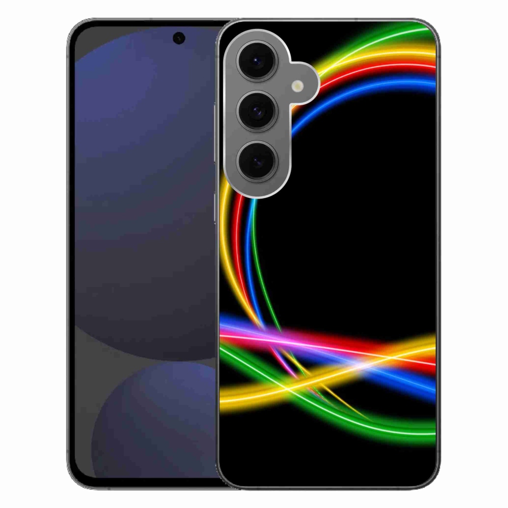 Gél tok mmCase Samsung Galaxy S24 FE készülékhez - neon karikák