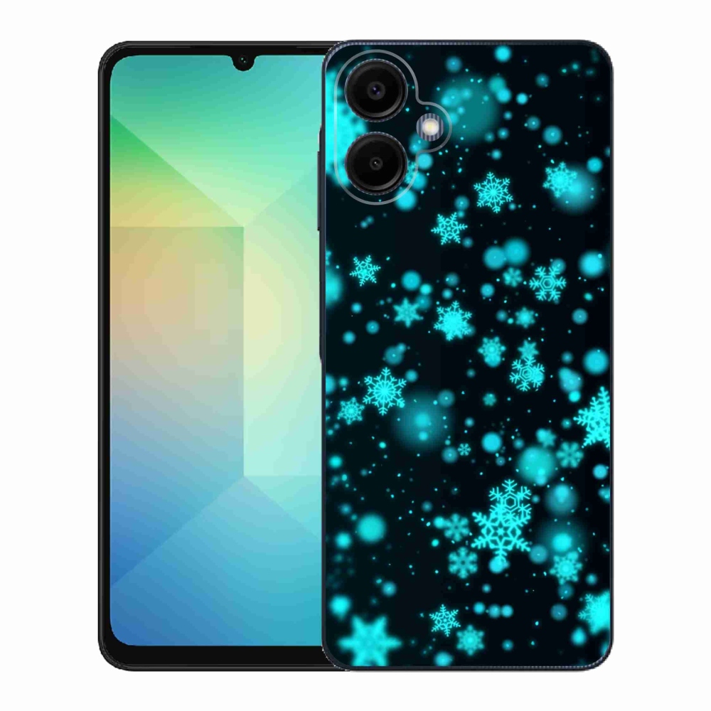 Gél védőhuzat mmCase Samsung Galaxy A06 4G - hópelyhek 1