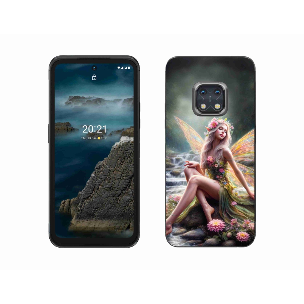 Zselés borítás mmCase a Nokia XR20 készülékhez - pillangó nő 1