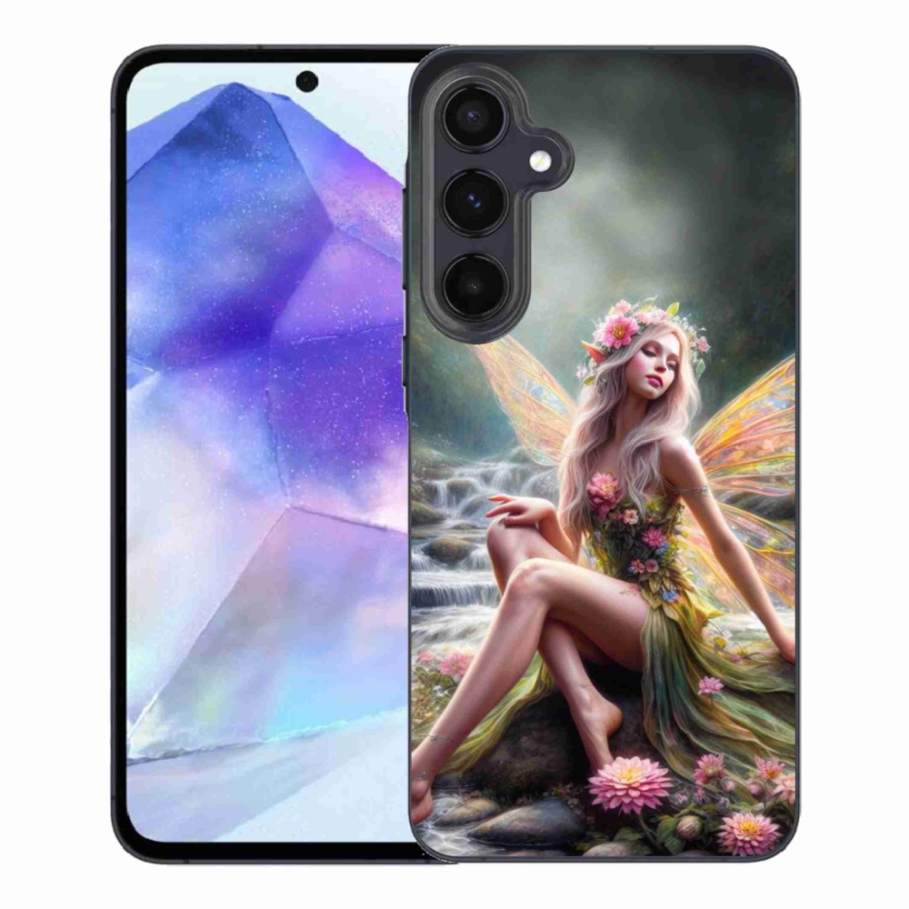 Zselés borítás mmCase Samsung Galaxy A55 5G - pillangó nő 1