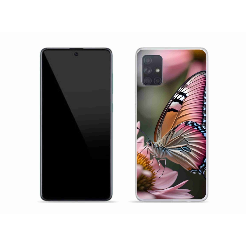 Gél védőhuzat mmCase Samsung Galaxy A51 - színes pillangó