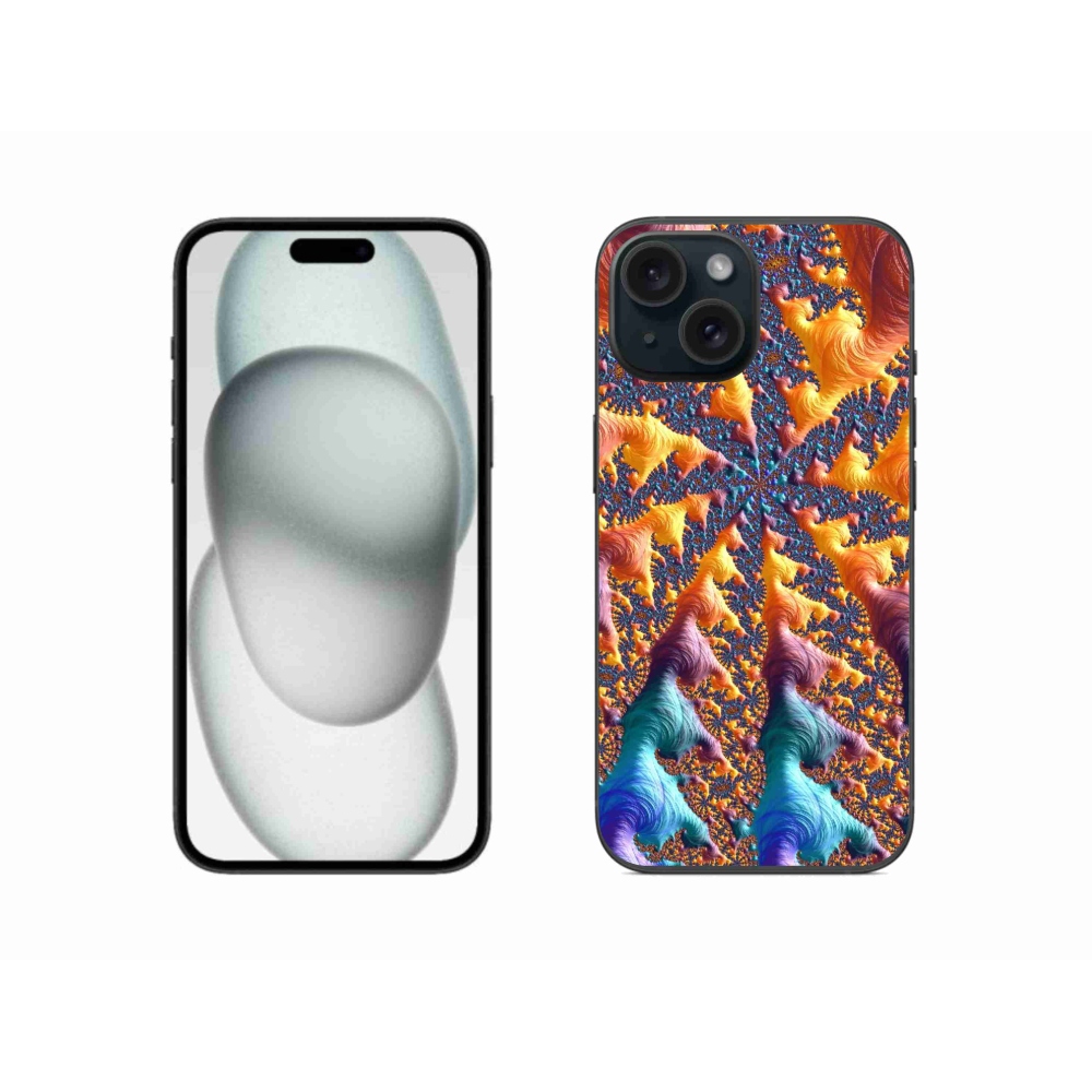 Zselés borítás mmCase iPhone 15-hez - absztrakt motívum 23